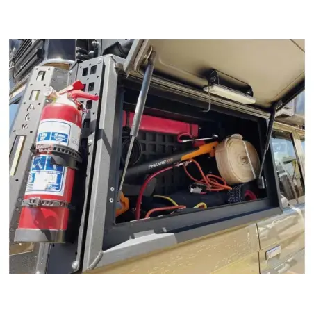 Grille intérieure pour coffre de rangement latéral Toyota GRJ76 Alu-Cab